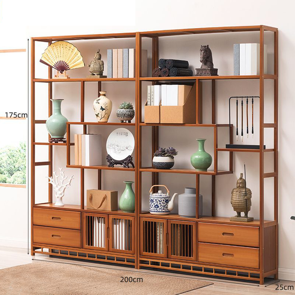 KỆ TRANG TRÍ GỖ TRE 5 TẦNG HIỆN ĐẠI VÀ BỀN BỈ - Hình ảnh 3