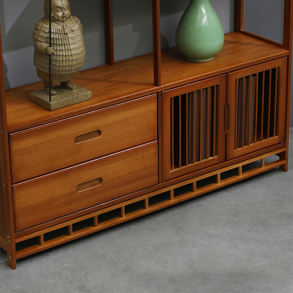 KỆ TRANG TRÍ GỖ TRE 5 TẦNG HIỆN ĐẠI VÀ BỀN BỈ - Hình ảnh 5