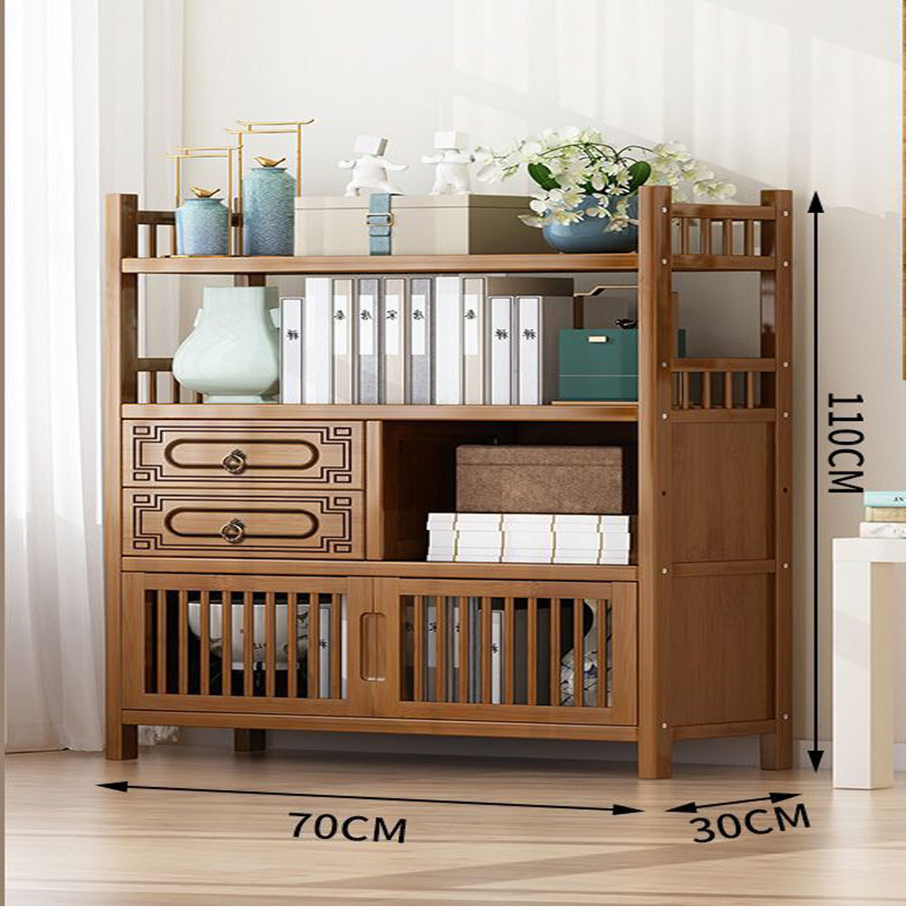 KỆ TRANG TRÍ GỖ TRE 3 KÍCH THƯỚC LƯU TRỮ GỌN GÀNG - Hình ảnh 6