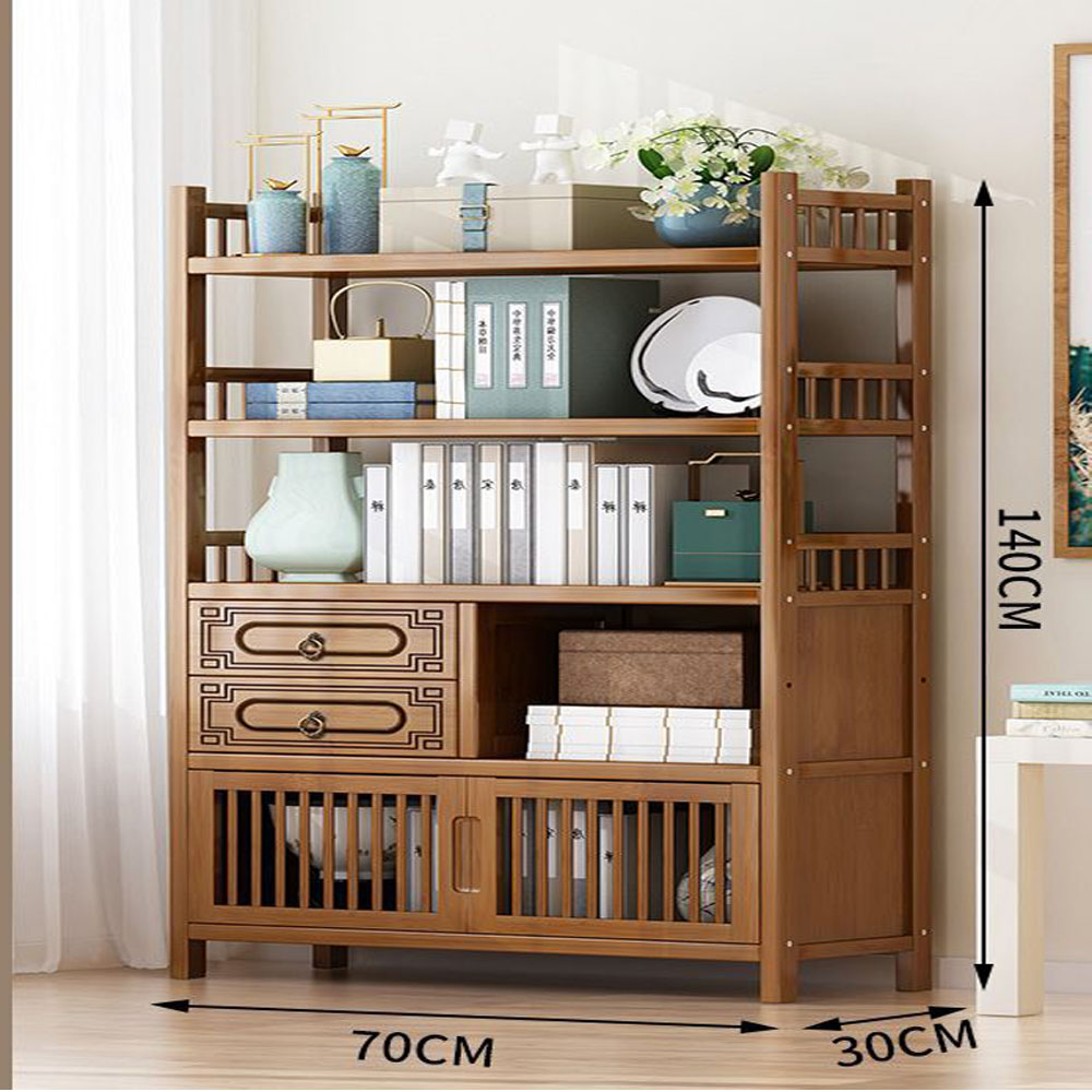 KỆ TRANG TRÍ GỖ TRE 3 KÍCH THƯỚC LƯU TRỮ GỌN GÀNG - Hình ảnh 5