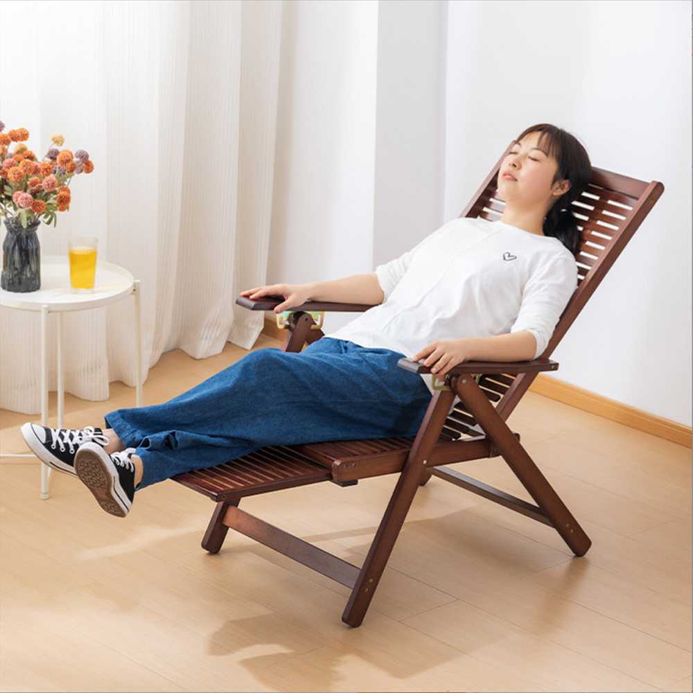 GHẾ THƯ GIÃN GỖ TRE GẤP GỌN THOẢI MÁI MỖI NGÀY - Hình ảnh 4