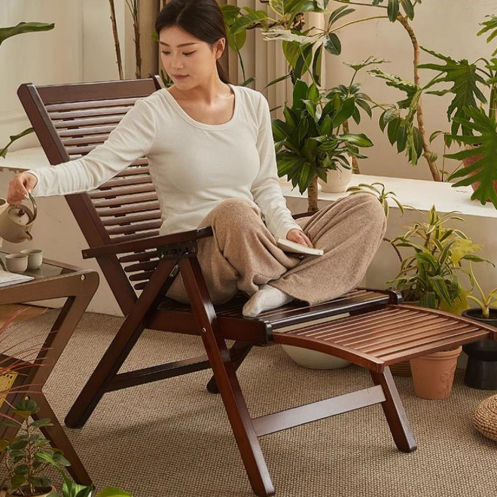 GHẾ THƯ GIÃN GỖ TRE GẤP GỌN THOẢI MÁI MỖI NGÀY - Hình ảnh 5